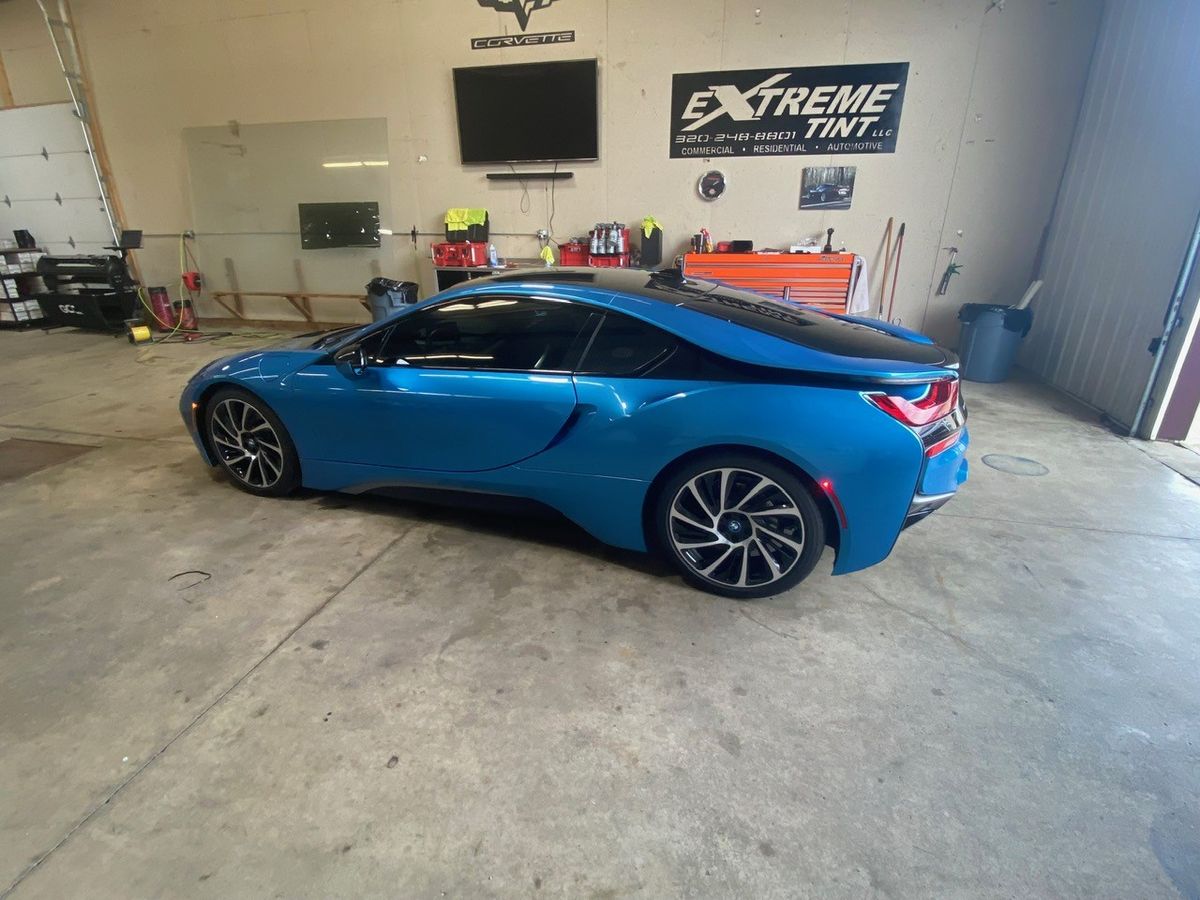 Tesla Model Y with ceramic window tint installed