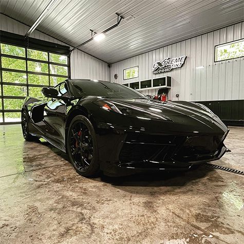 Dark vehicle with premium window tint