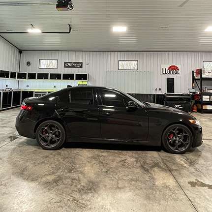 Vehicle with LLumar window film