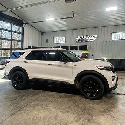 Vehicle with ceramic tint installed