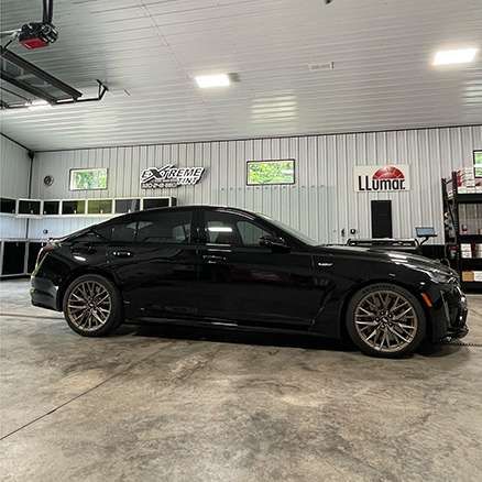 Vehicle with premium ceramic film