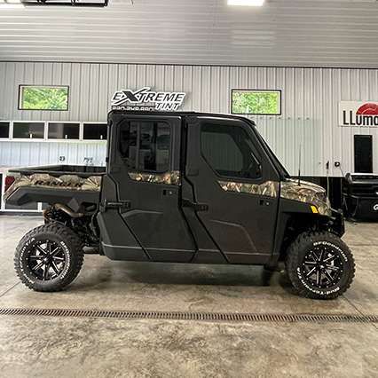 SUV with dark tinted windows